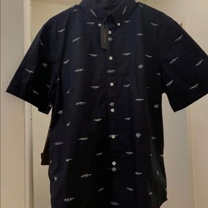 Rag & Bone Smith Black Button-down sz L